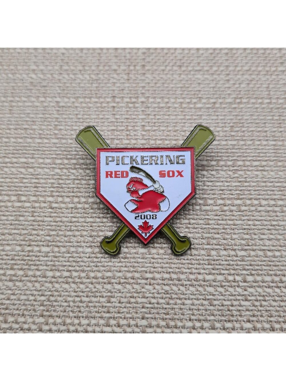 2008 Pickering Red Sox Enamel Pin - Canada Minor League Baseball B1453